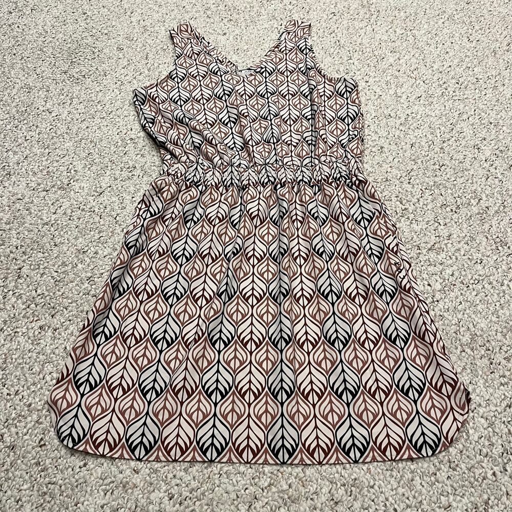 Kavu Ensenada Dress Sz L Outdoor Granola Patterned Casual Pockets Hiking Trail